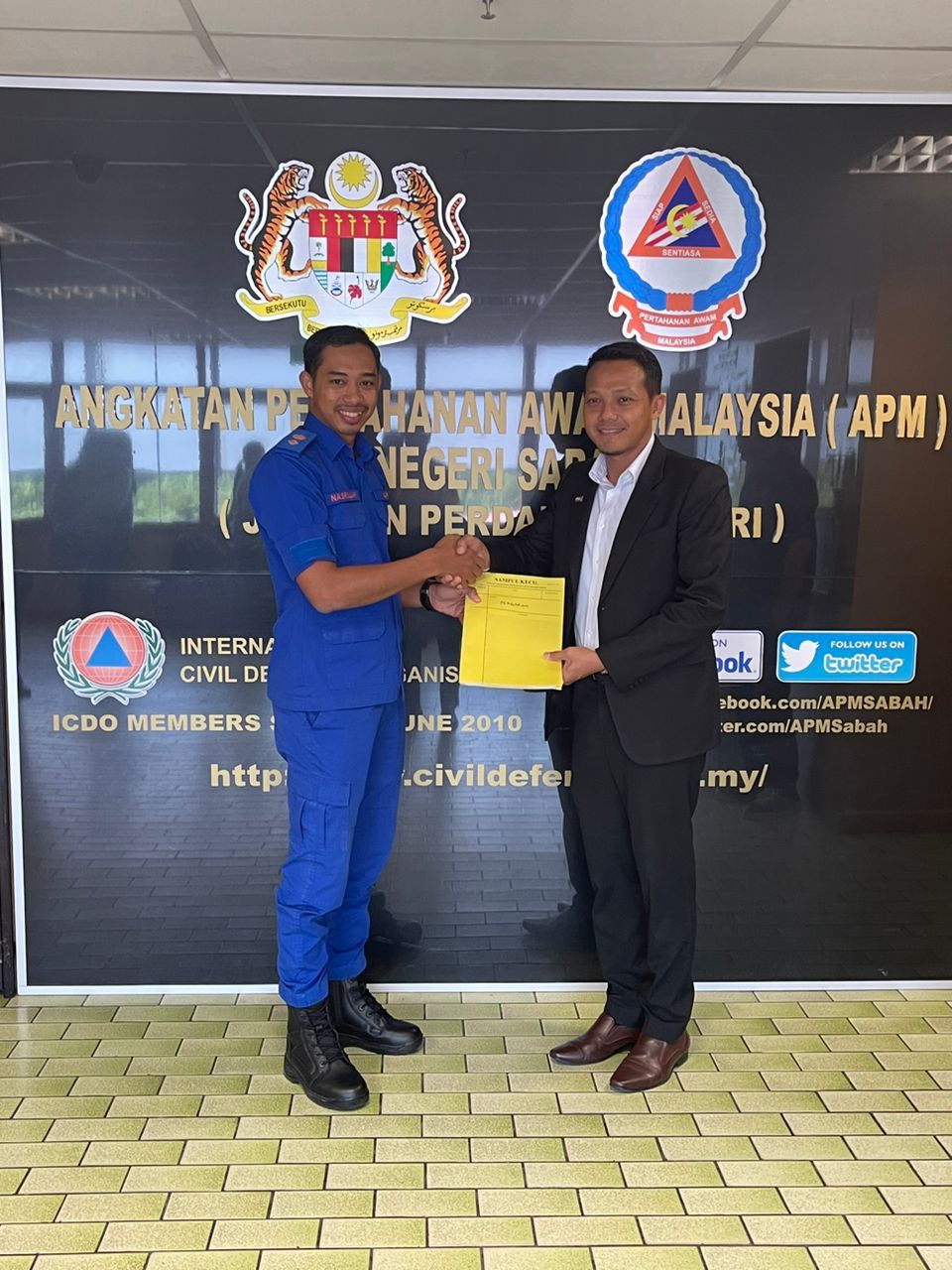 PENYERAHAN PENEMUAN NAZIRAN PEJABAT NEGERI PERTAHANAN AWAM SABAH 30.08.2023